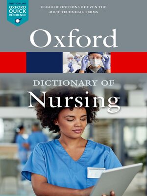 cover image of A Dictionary of Nursing